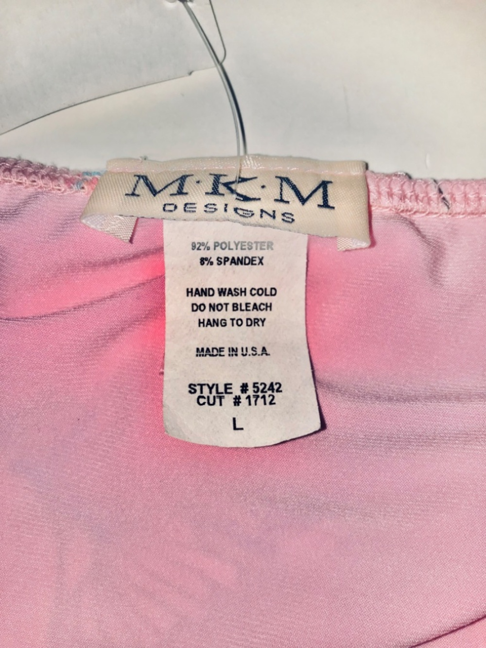 NWT MKM DESIGNS Pink Butterfly V-Neck Spaghetti Strap Tank Top 90s Large Y2K - Picture 6 of 11